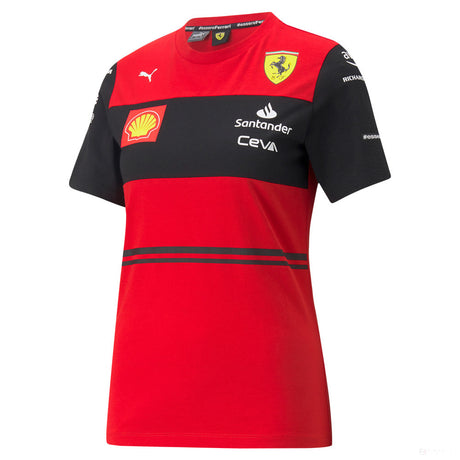 Tricou de Dama, Puma Ferrari Team, 2022, Rosu - FansBRANDS®