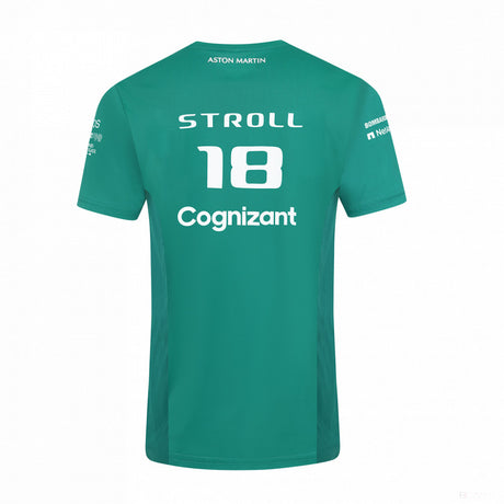 Tricou de Barbat, Aston Martin Lance Stroll, Verde, 2022 - FansBRANDS®