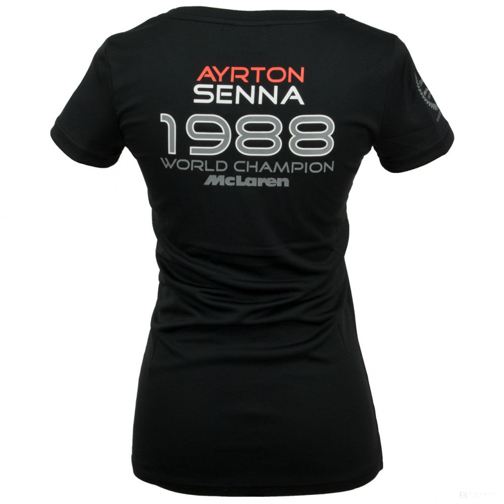 Tricou de Dama, Ayrton Senna World Champion 1988, Negru, 2020 - FansBRANDS®