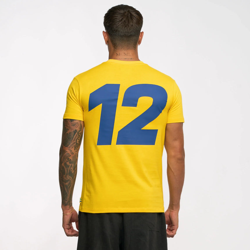 tricou Ayrton Senna, #SENNA, galben