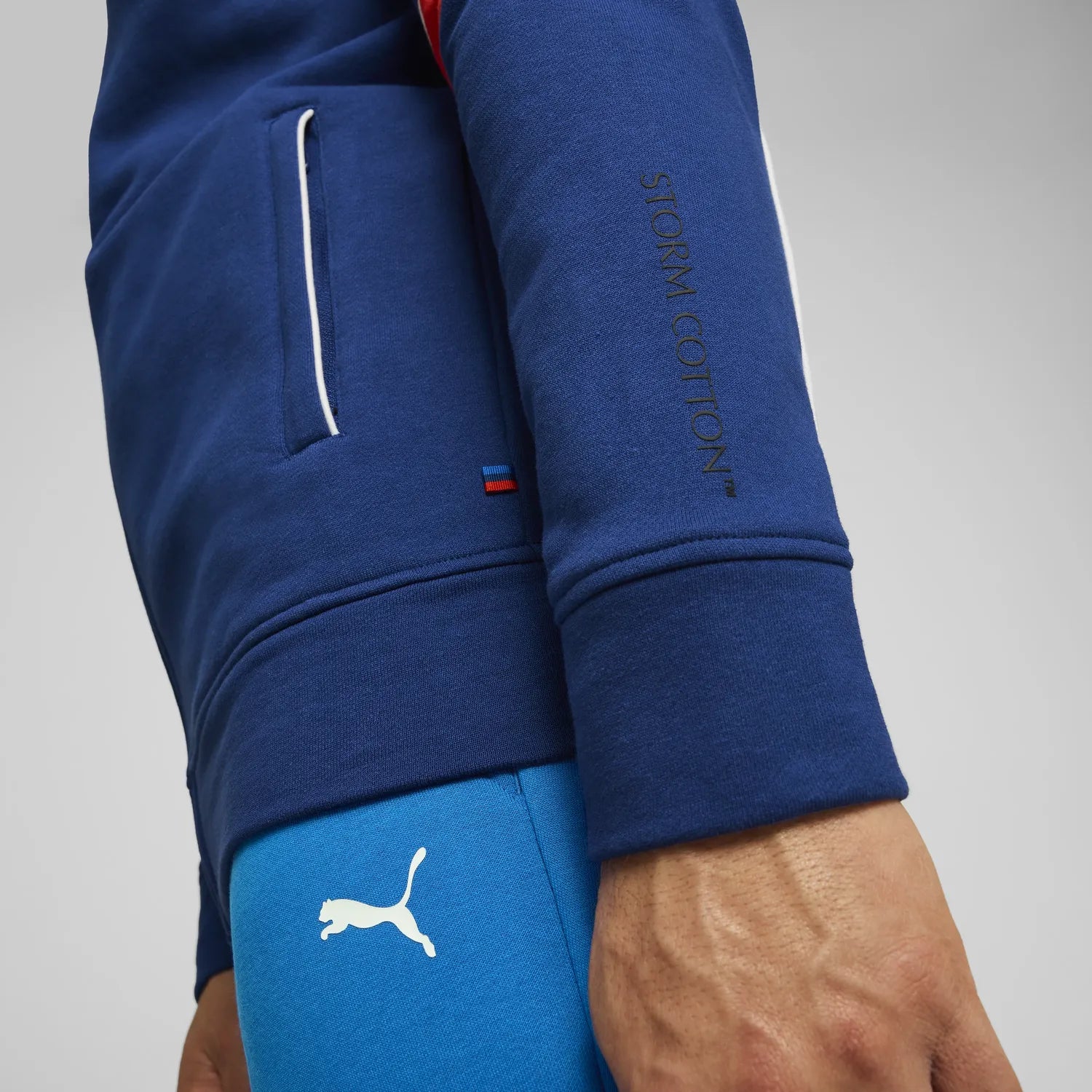 BMW MMS MT7 set hanorac cu fermoar - albastru 🔥