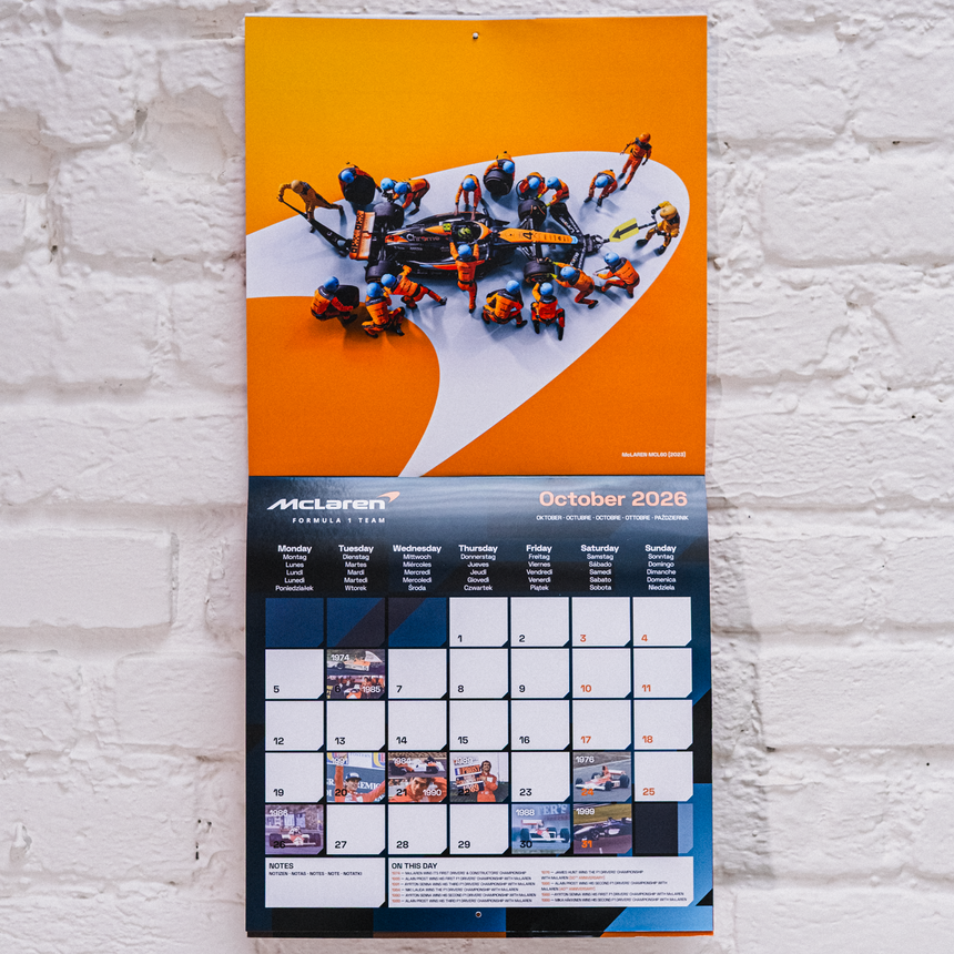 Echipa de Formula 1 McLaren - Calendar Oficial - 2026