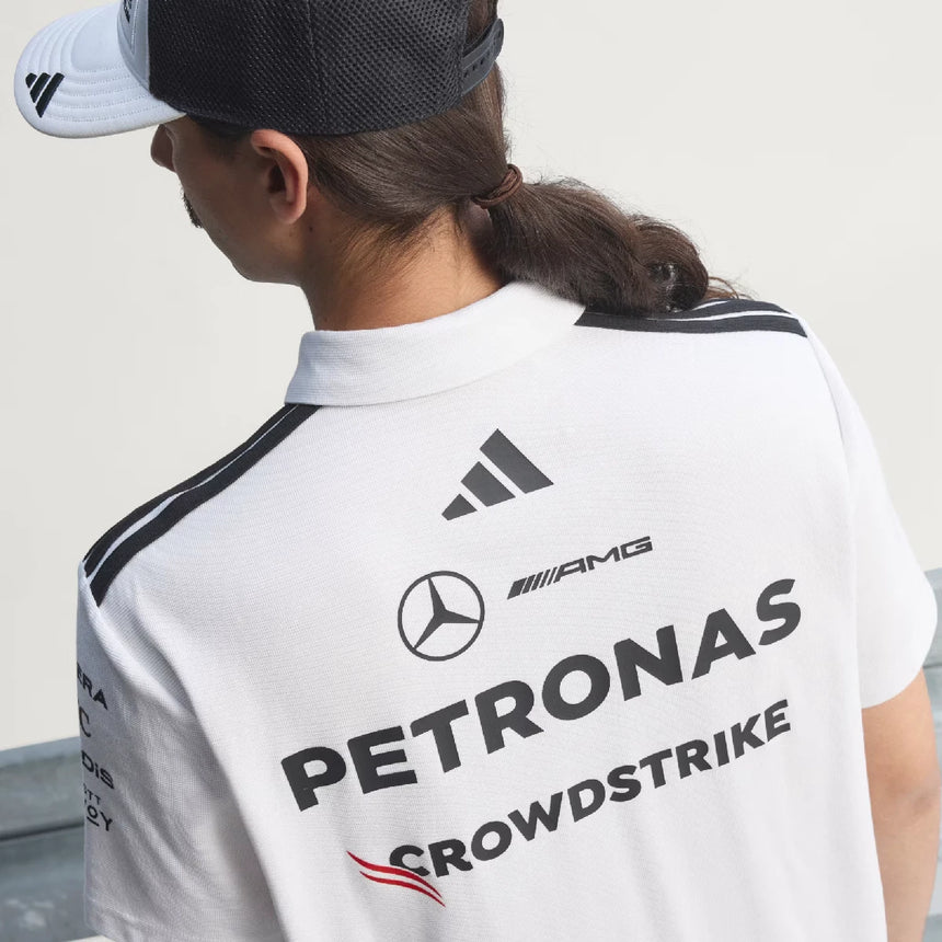 Polo Mercedes, echipă, ingineri, adidas, alb, 2026