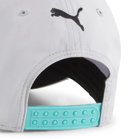 Mercedes cap, Puma, team, baseball cap, silver, 2024