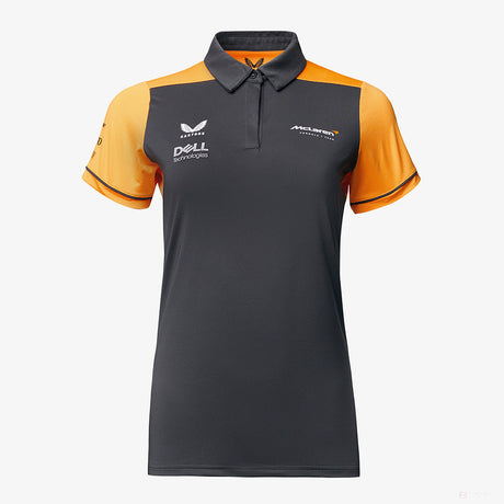 Tricou de Dama cu Guler, McLaren Team, Gri, 2022 - FansBRANDS®