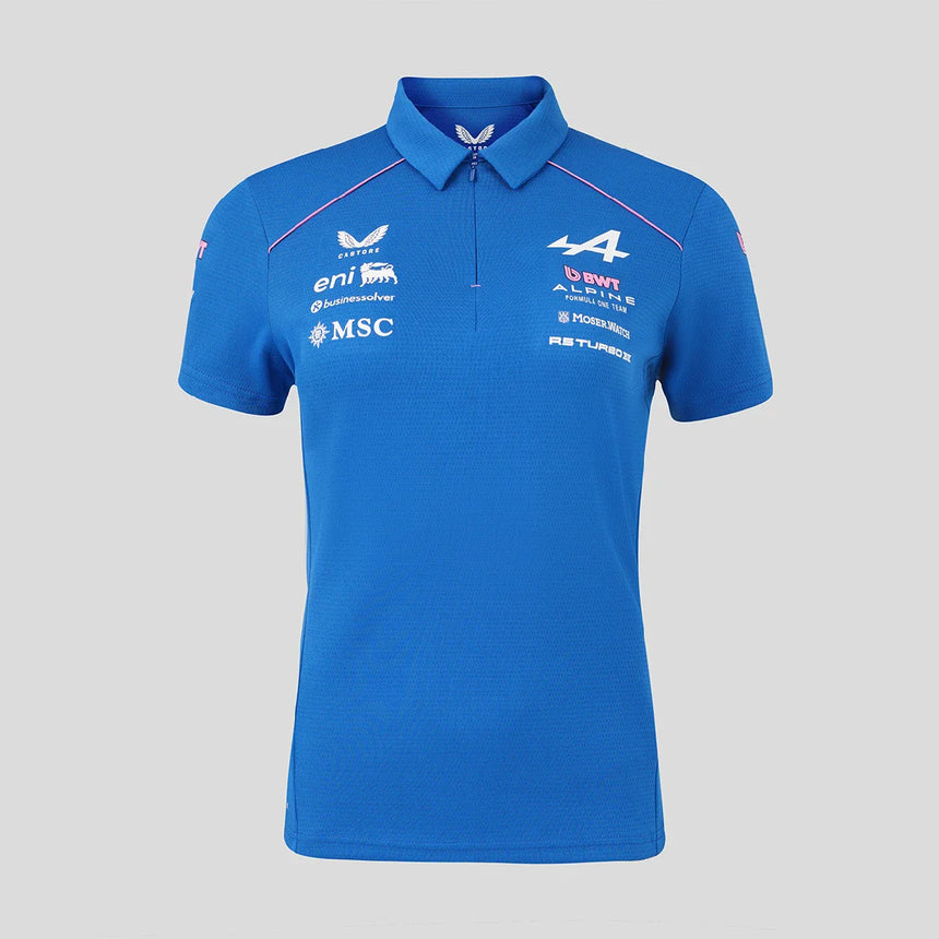 Tricou polo pentru femei Alpine F1 de echipă, albastru, 2026