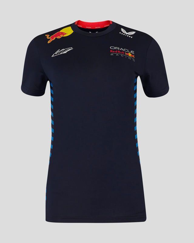 Red Bull tricou, Castore, Max Verstappen, dama, albastru - FansBRANDS®