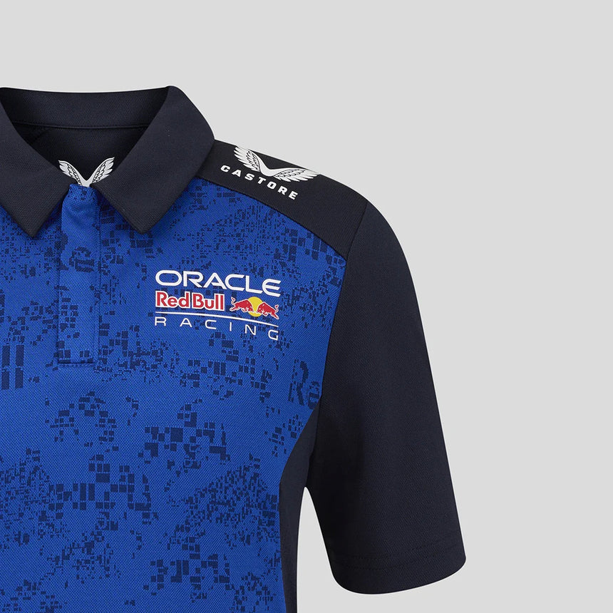 Red Bull polo, echipa, Max Verstappen, copii, albastru, 2026