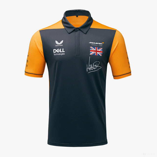 Tricou de Barbat cu Guler, McLaren Lando Norris Team, Gri, 2022 - FansBRANDS®