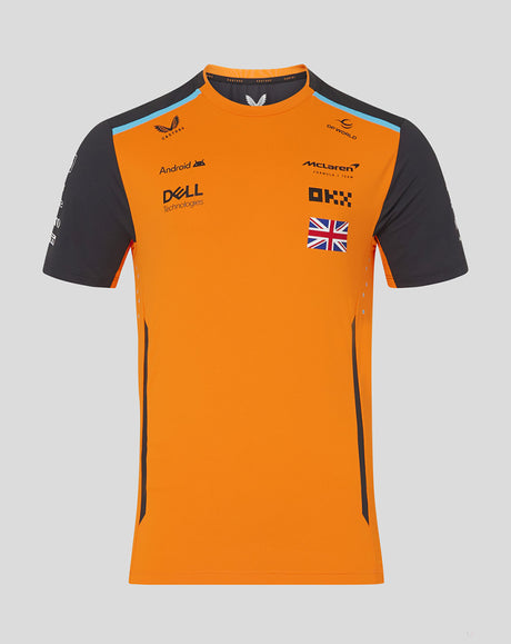 McLaren tricou, Castore, Lando Norris, portocale - FansBRANDS®