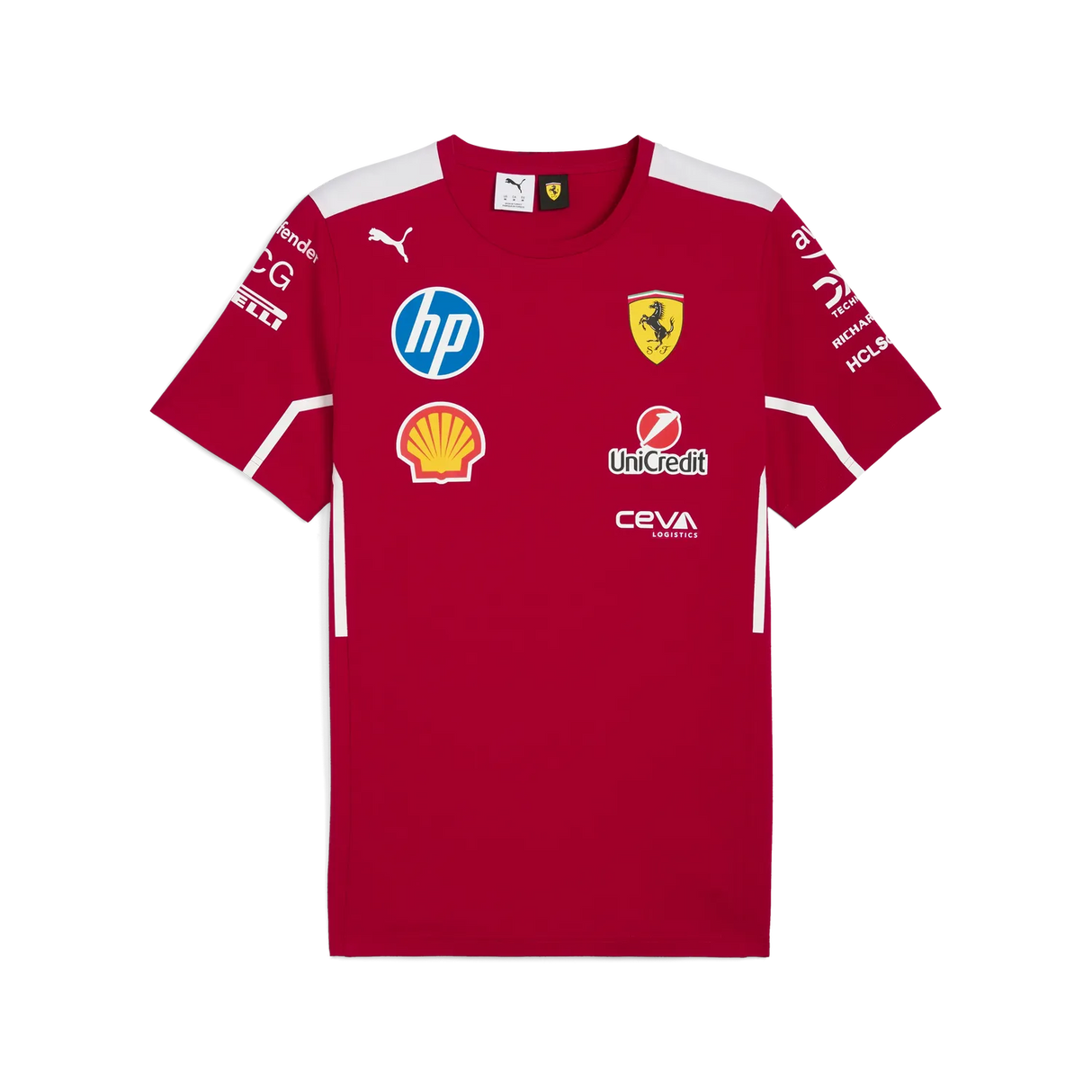 Scuderia Ferrari Echipa Tricou cu guler rotund 🔥