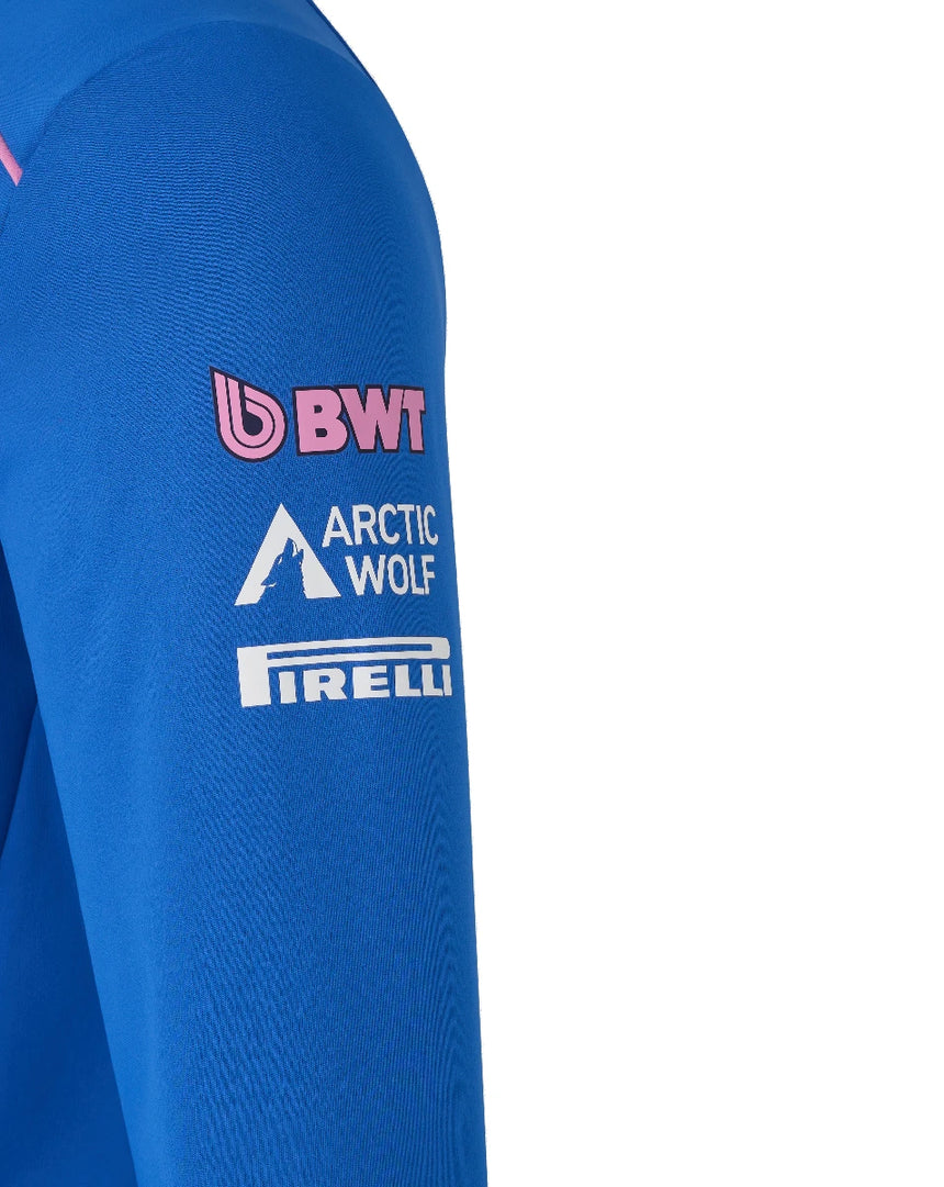 Alpine hanorac de echipă, cu fermoar 1/4, albastru