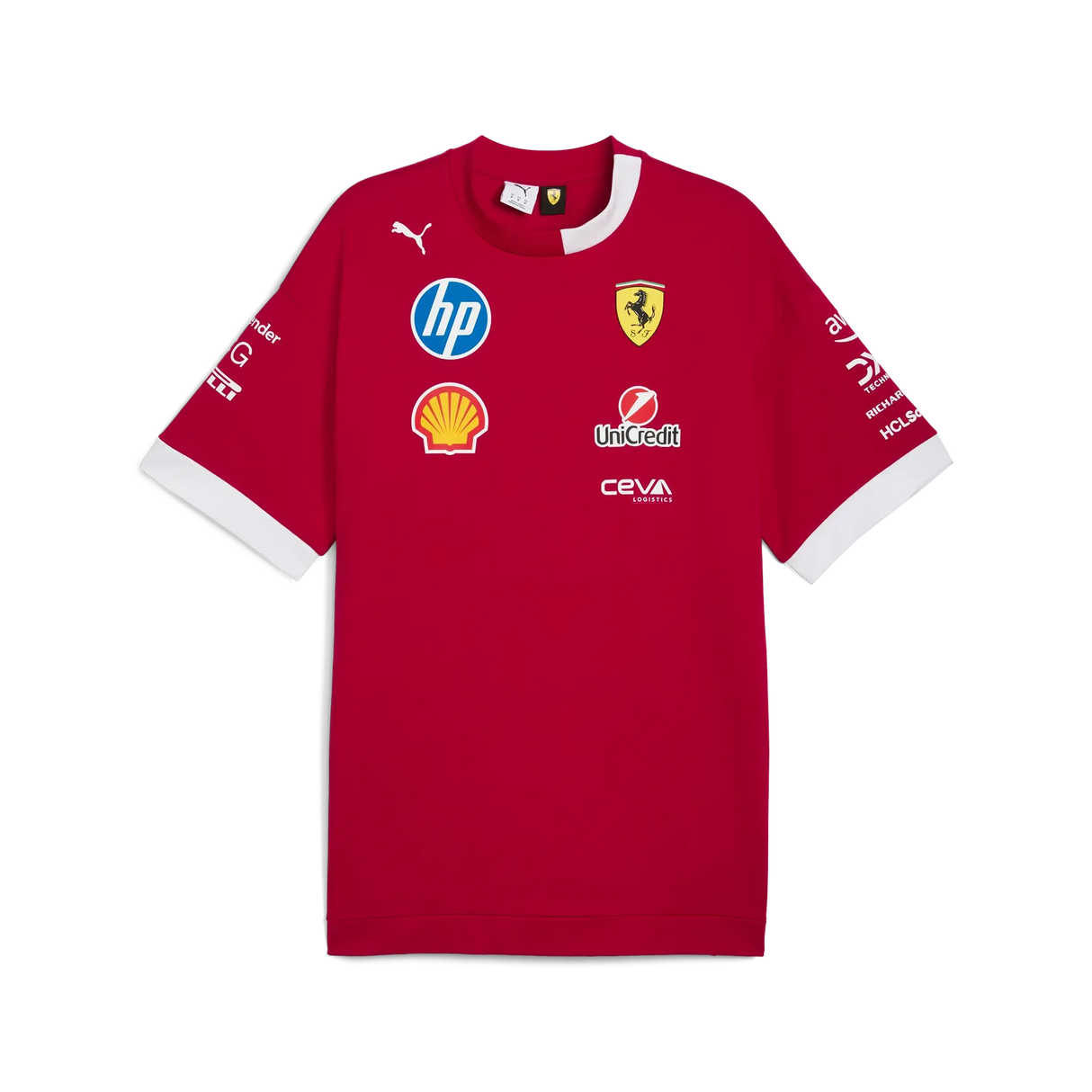 Scuderia Ferrari Drivers Oversized Tricou cu guler rotund 🔥