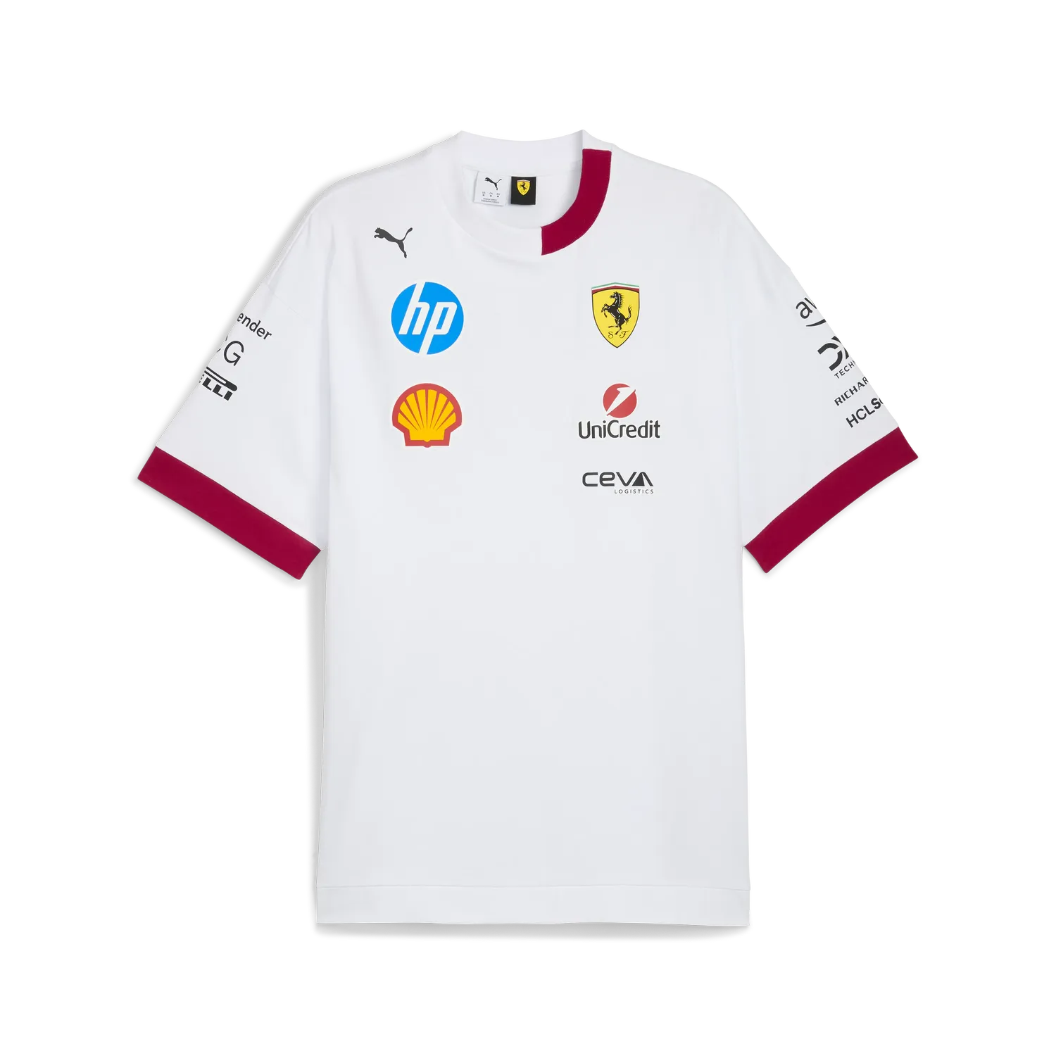 Scuderia Ferrari Drivers Oversized Tricou cu guler rotund 🔥