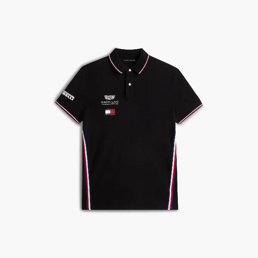 Cadillac F1 polo, echipă, Tommy Hilfiger, negru, 2026