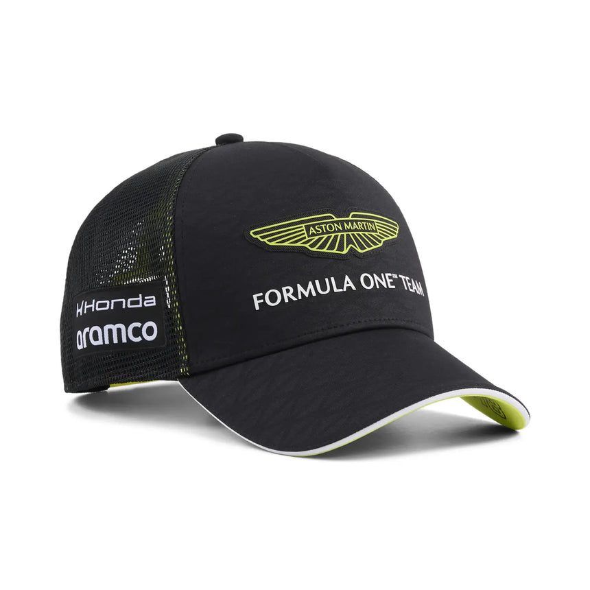 Căciulă Aston Martin, echipă, Lance Stroll, Puma, neagră, 2026