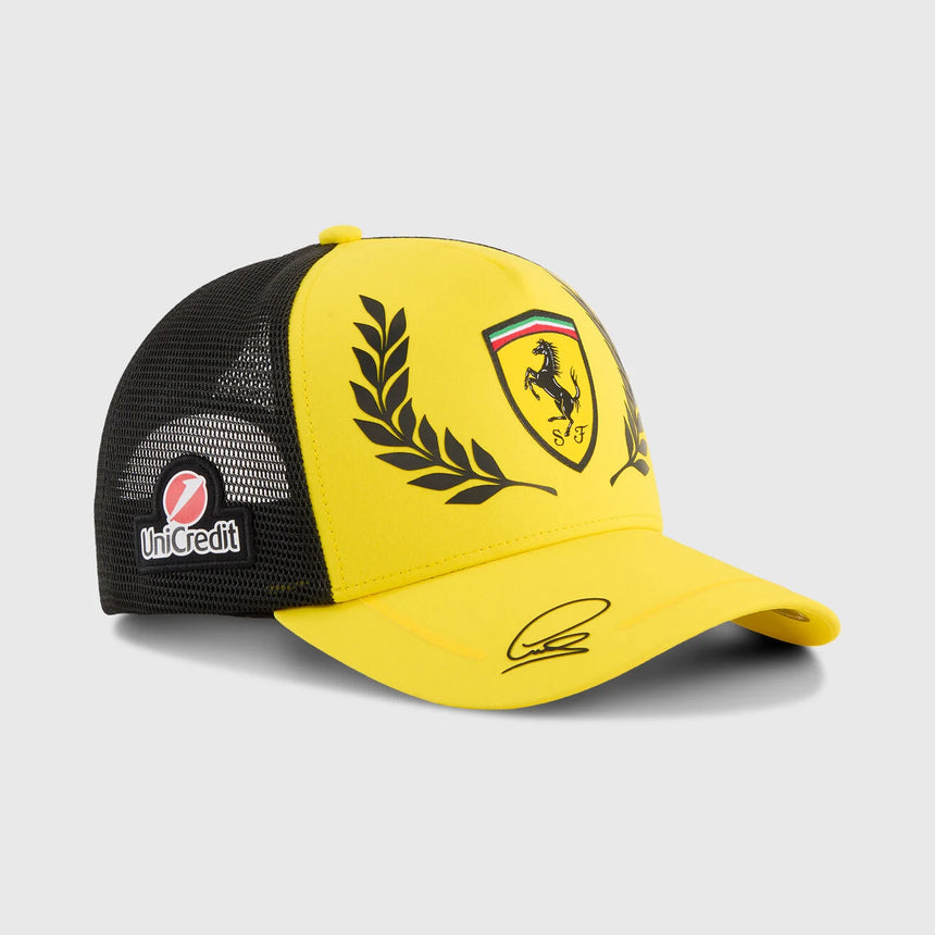 Ferrari sapka, Lewis Hamilton, trucker, Silverstone ediție specială, Puma, Galben, 2026