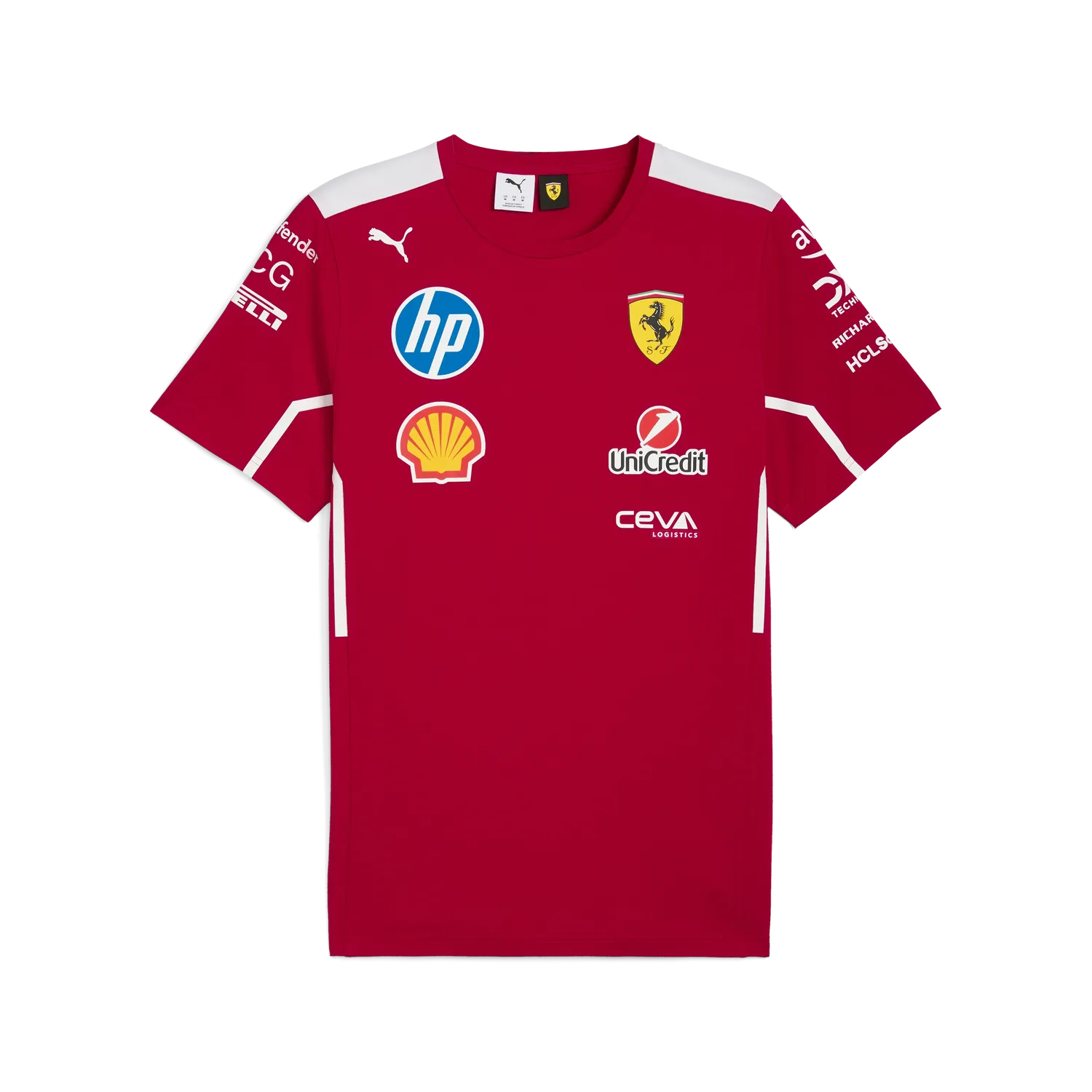 Scuderia Ferrari Echipa Tricou cu guler rotund 🔥