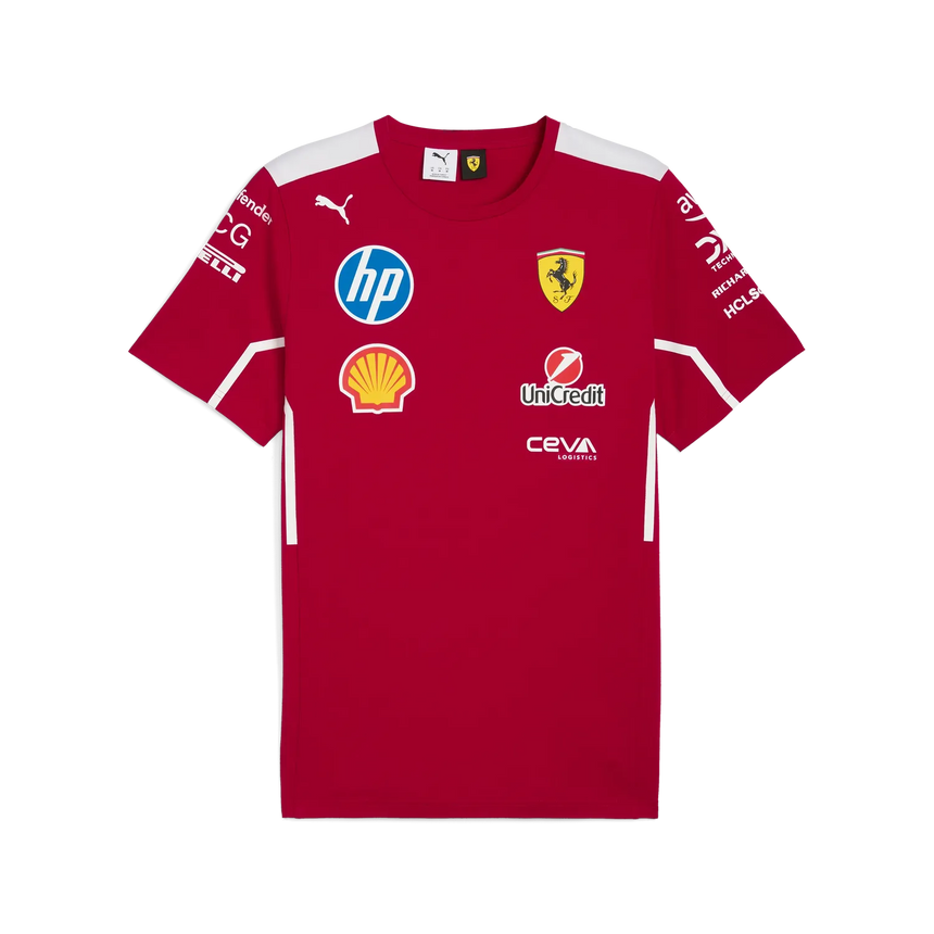 Scuderia Ferrari Team T-Shirt mit Rundhalsausschnitt 🔥