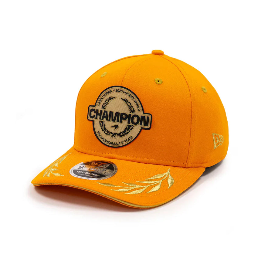 Șapcă McLaren, Campion mondial 2025, Lando Norris, New Era, 9FIFTY, portocaliu