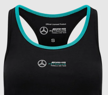 Tricou de Dama Mercedes Stealth Racerback, negru