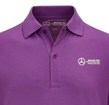 Tricou cu Guler de Barbati Mercedes Lewis Hamilton, violet