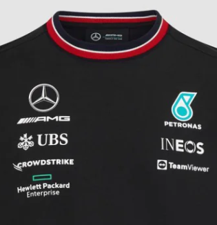 Tricou de Copil, Mercedes echipa, Negru, 2022