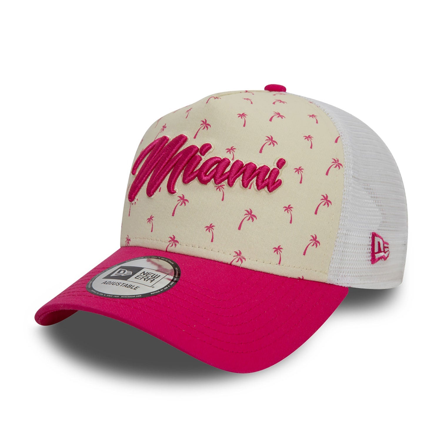 Red Bull cap, NEW ERA, Miami, truceker cap, Adult, white, 2024