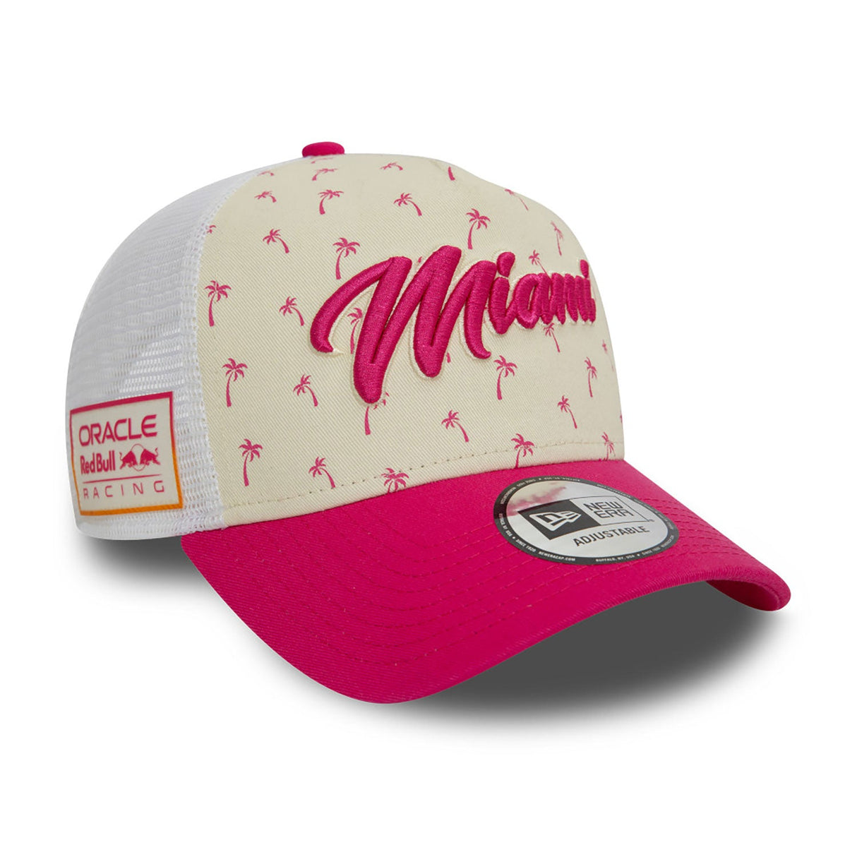 Red Bull cap, NEW ERA, Miami, truceker cap, Adult, white, 2024