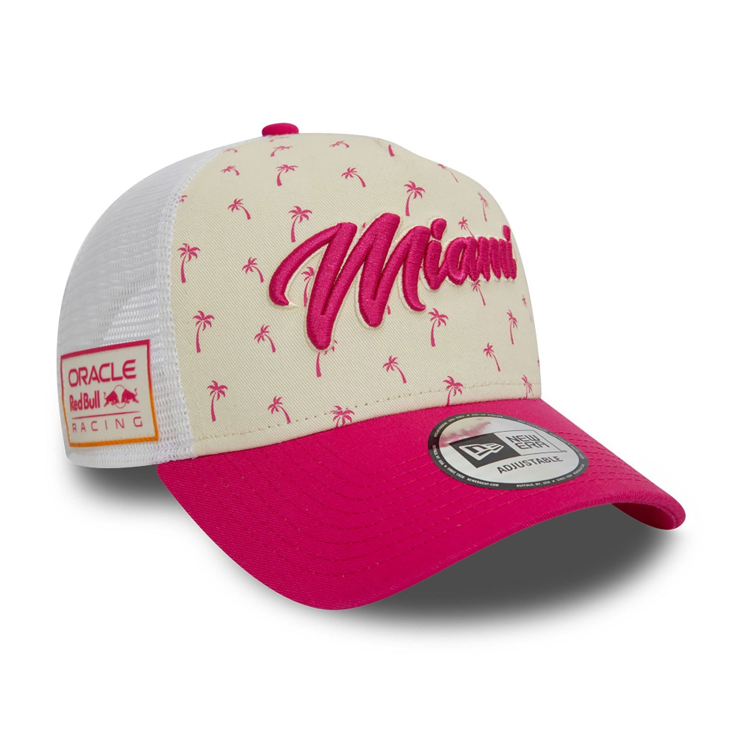 Red Bull cap, NEW ERA, Miami, truceker cap, Adult, white, 2024