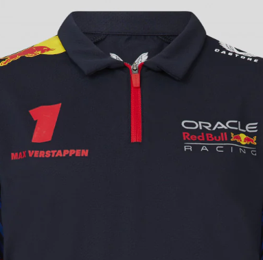 Red Bull Racing polo, Max Verstappen, Copil, Albastru, 2023