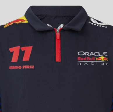 Red Bull Racing polo, Sergio Pérez, Copil, Albastru, 2023