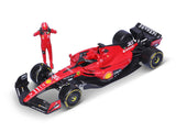 mașină de model Ferrari, SF-23, Charles Leclerc, 1:24, bburago, cu pilot
