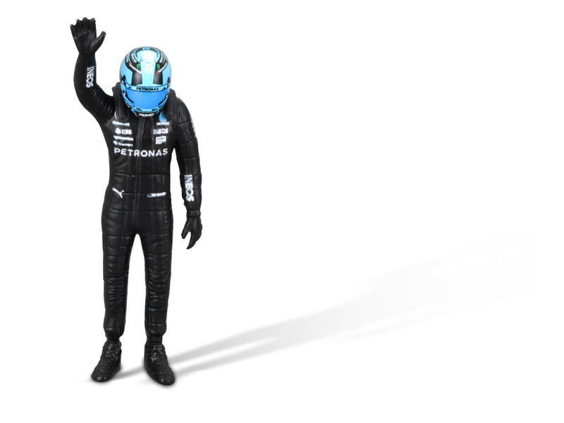 mașină-model Mercedes, bburago, George Russell, #63, 1:24, W14 E, cu pilot