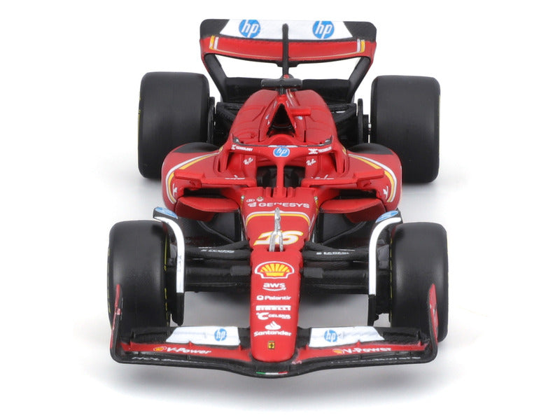Mașinuță Ferrari, Charles Leclerc, SF-24, bburago, roșu 🔥