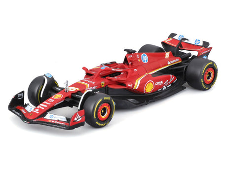 Mașinuță Ferrari, Charles Leclerc, SF-24, bburago, roșu 🔥