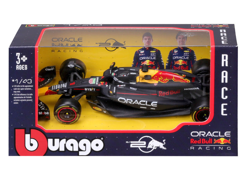 Mașinuță Red Bull Racing, Max Verstappen, RB20, bburago, albastru 🔥