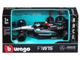 Mașină de model Mercedes, Burago, Lewis Hamilton, Nr. 44, scara 1:43, F1W15