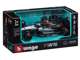 Mașină de model Mercedes, Burago, Lewis Hamilton, Nr. 44, scara 1:43, F1W15