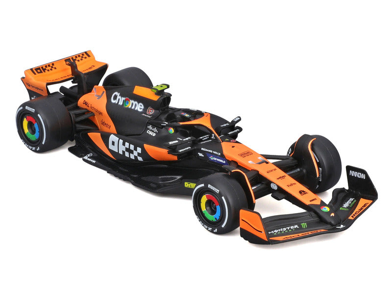 Mașină model McLaren, Bburago, Lando Norris, livery Miami, MCL38 🔥