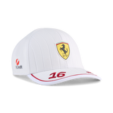 Șapcă de baseball Ferrari, Charles Leclerc, albă 🔥