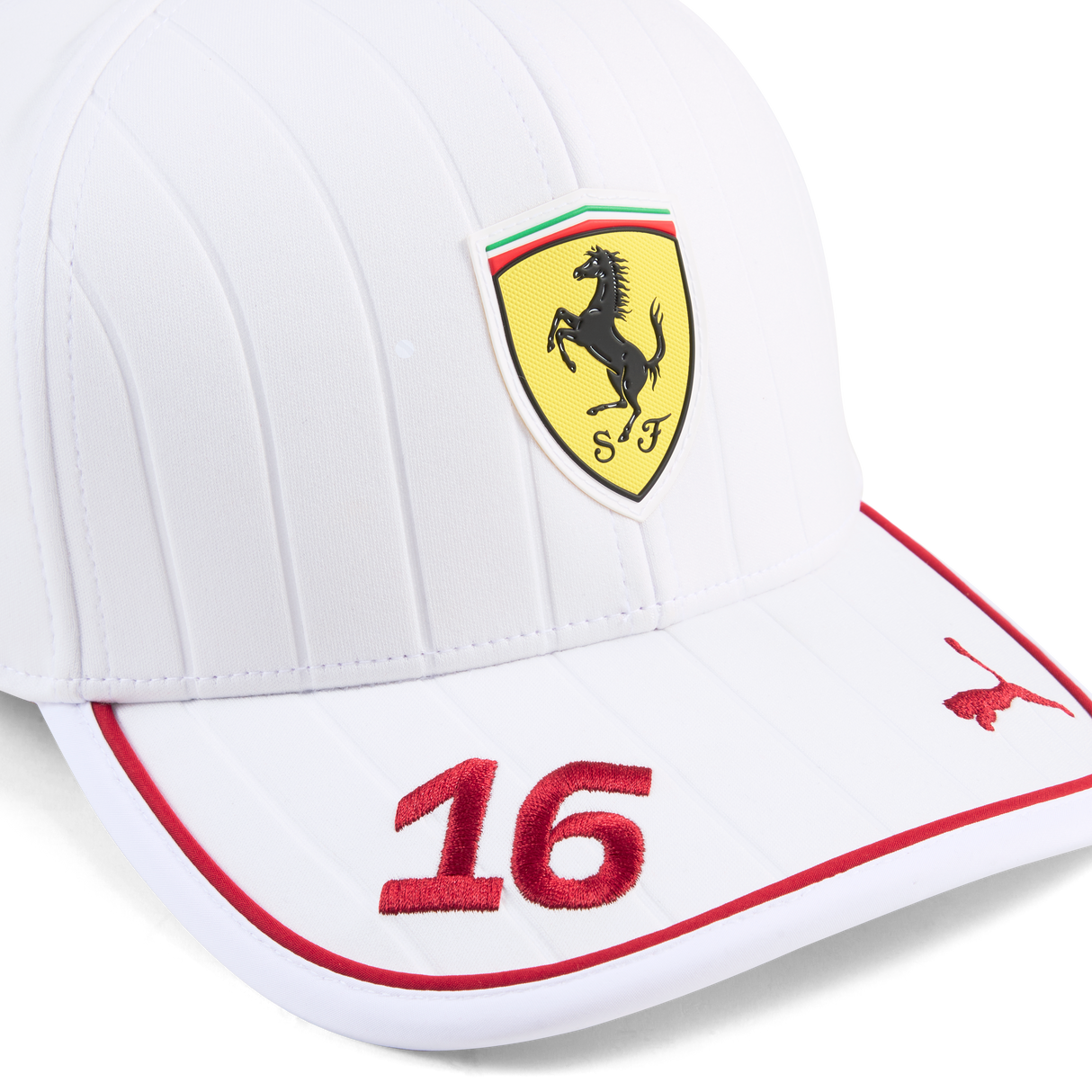 Șapcă de baseball Ferrari, Charles Leclerc, albă 🔥