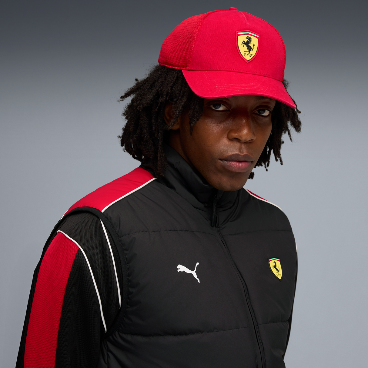 Șapcă trucker Ferrari, Puma, roșie 🔥
