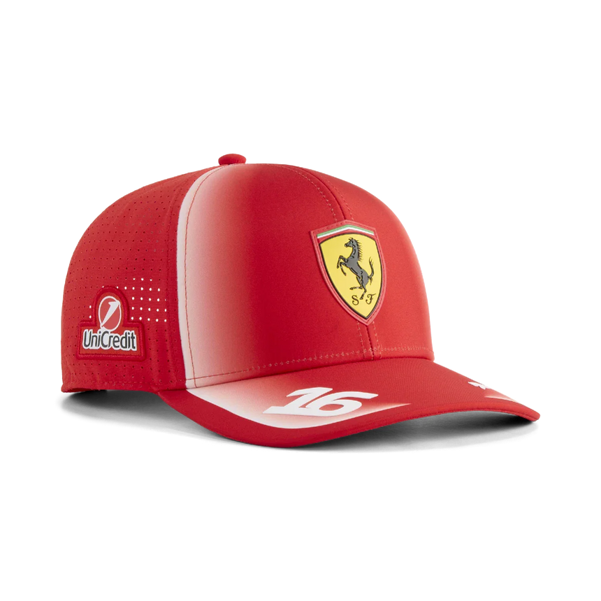 Șapcă Ferrari, echipă, Charles Leclerc, Puma, roșu