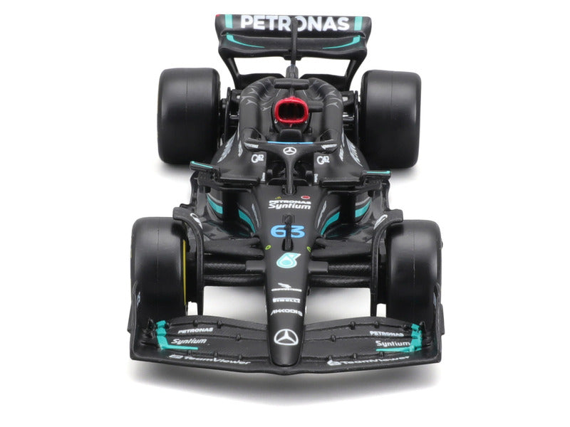 Mercedes car model, F1 W 14 E, bburago, 1:43, George Russell #63, 2023