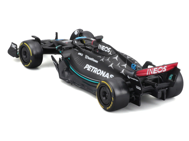Mercedes car model, F1 W 14 E, bburago, 1:43, George Russell #63, 2023