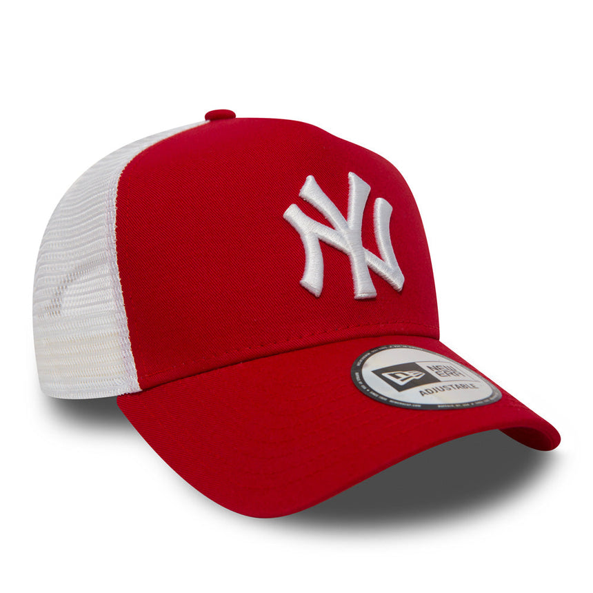 șapcă New York Yankees, New Era, trucker, roșu