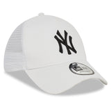 Șapcă New York Yankees, New Era, trucker, esențial, albă