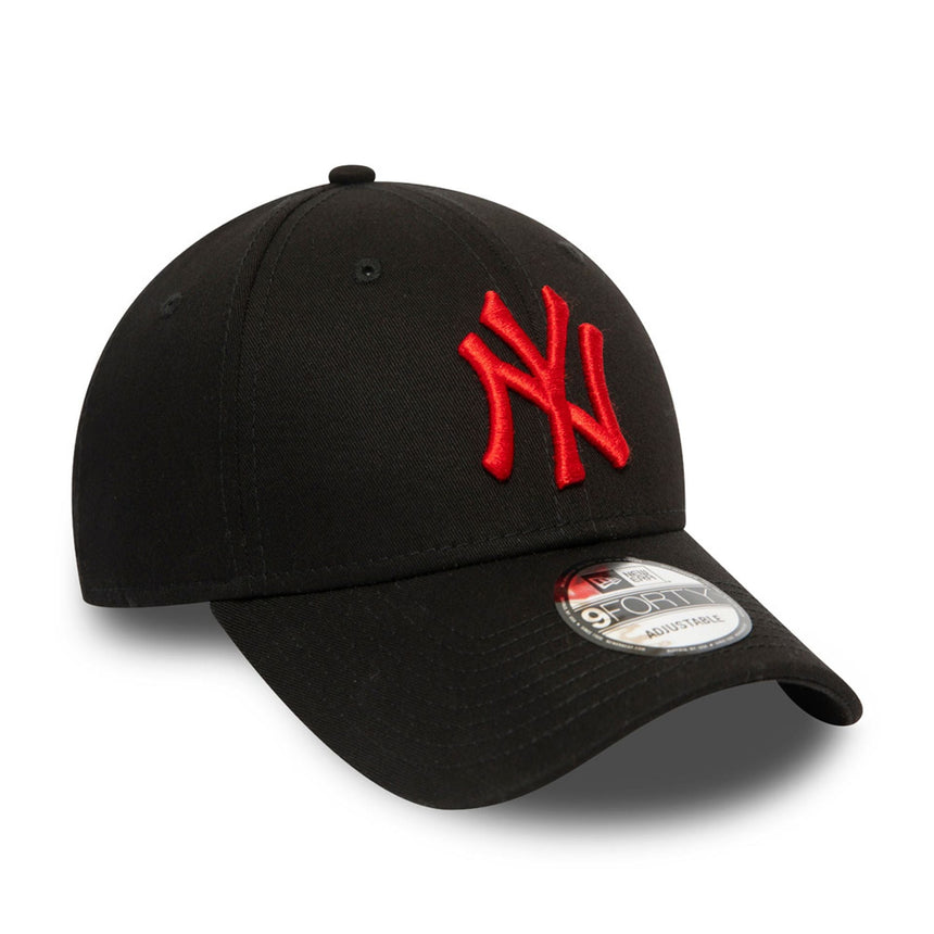 Șapcă New York Yankees, logo roșu, New Era, 9FORTY, negru