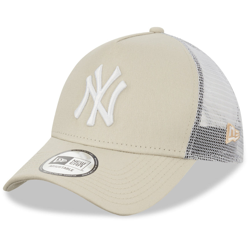 Șapcă New York Yankees, de tip trucker, New Era, 9FORTY, esențial, bej